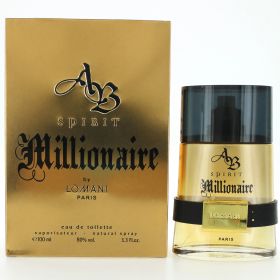 AB Spirit Millionaire by Lomani, 3.3 oz EDT Spray for Men