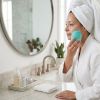 Rechargeable Silicone Facial Cleansing Brush - Waterproof IPX7 Electric Face Scrubber & Sonic Massager for Deep Cleansing, Exfoliation