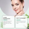 OUHOE Green Tea Facial Cleanser Solid Mask s Dullness, Moisturizes, Gently Cleans And Brightened Skin Mask