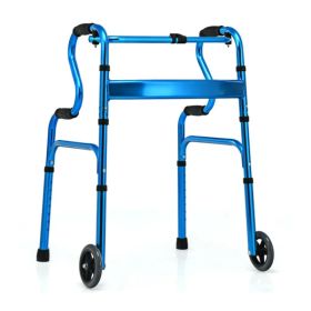 Blue walking aid foldable (Option: as picture)