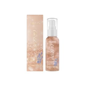 Sparkling Body Lotion Glitter Powder Hair Face Body Colorful Shiny Smooth Comfort Sparkle (Option: Default)