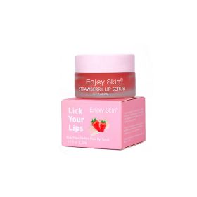 Strawberry Lip Scrub Vegan Exfoliating-20g Strawberry Lip Scrub (Option: Default)