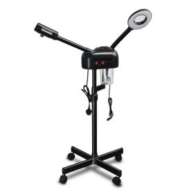 2 in 1 Facial Steamer with 3X Magnifying Lamp, Esthetician Steamer Professional Aromatherapy Humidifier Face Spa Mist Steam for Home Beauty Salon (Option: as picture)
