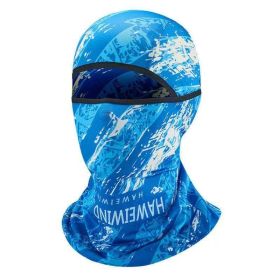 Summer Ice Silk Sun Protection Mask Men's Head Cover Full Face Fishing Sun Protection Scarf (Option: TLB413-Free Size)