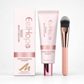 EELHOPE Concealer Foundation Liquid with Brush, Skin Tone, 1 Pieces (Option: 1 Pieces)