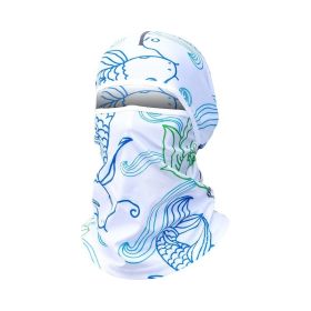 Summer Ice Silk Sun Protection Mask Men's Head Cover Full Face Fishing Sun Protection Scarf (Option: TLB403-Free Size)