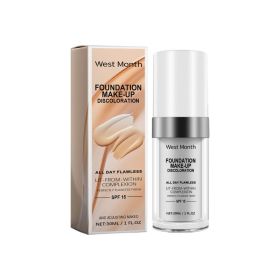 WEST MONTH Tone-Adjusting Concealer Foundation Liquid, 30 ml (Option: 30 ml)