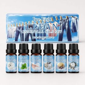 JUE FISH Scented Home Fragrance Essential Oil Set, 6 x 10 ml (Option: 6 x 10 ml)