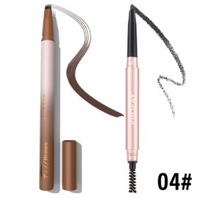 PHOFAY WATERPROOF WILD EYEBROW PENCIL (Option: Set4)