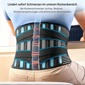 Men's Women's Adjustable Lumbar Support & Lower Back Brace For Pain Relief (Option: A)