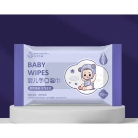 (10 Pcs) Soft And Skin Friendly Baby Hand And Mouth Wipes (Option: Default)
