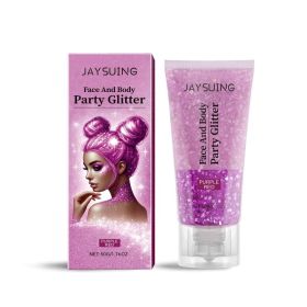 JAYSUING Purple Red Glitter Gel, 50 g (Option: 50 g)