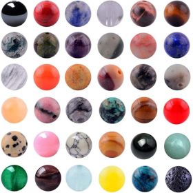 50Pcs-10mm Natural Beads (Option: Default)
