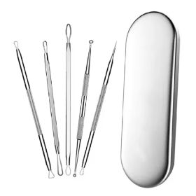 Hot Selling 5 Acne Needles/Set Facial Acne Removal Extractor Blackhead Removal Kit (Option: Default)
