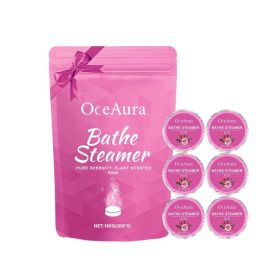 OCEAURA Rose Shower Aroma Tablets, 6 x 30 g Tablets (Option: 6 x 30 g Tablets)