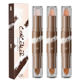 Double-ended Highlighter Nose Shadow Glitter Foundation Concealer-3PCS (Option: Default)