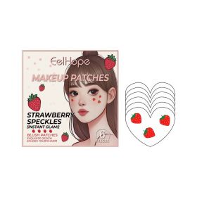 EELHOPE Strawberry Cosmetic Face Stickers, 6 Pieces (Option: 6 Pieces)
