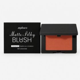 zephoco Matte Silky Blush, Coral, 3.5 g (Option: 3.5 g)