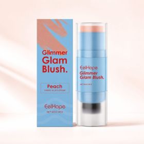 EELHOPE Dual-End Blush Stick with Brush, Peach, 4 g (Option: 4 g)
