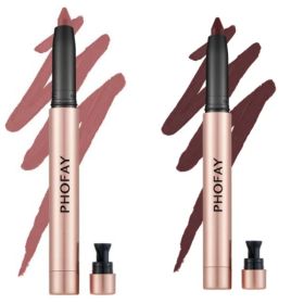 PHOFAY MATTE LIP LINER LIPSTICK PEN (Option: Set1)