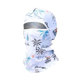 Summer Ice Silk Sun Protection Mask Men's Head Cover Full Face Fishing Sun Protection Scarf (Option: TLB401-Free Size)