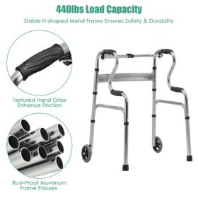 Grey walking aid foldable (Option: as picture)