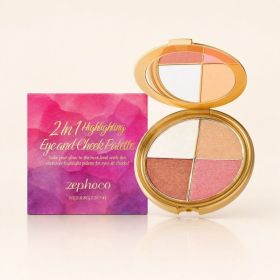 zephoco Highlighter Eyeshadow and Blush Palette, 8.8 g (Option: 8.8 g)