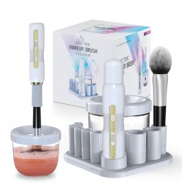 Electric Makeup Brush Scrubber (Option: White)